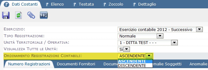 screenshot di una parte di contabilità on line facile, software contabilità on line per contabilità semplificata, contabilità ordinaria srl.