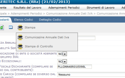 Contabilità facile, comunicazione annuale dati IVA entro il 28-02-2013