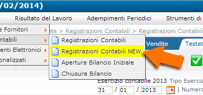 Contabilità facile online: registrazioni contabili, nuovo programma.