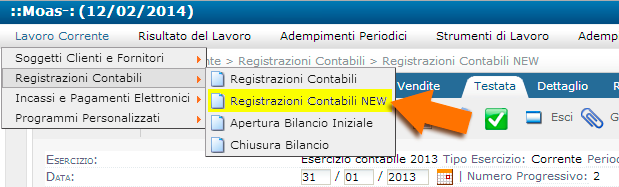 Contabilità facile online: registrazioni contabili, nuovo programma.