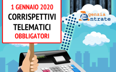 Corrispettivi telematici OBBLIGATORI dal 01-01-2020