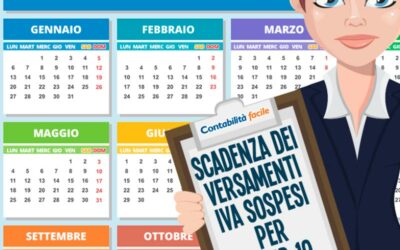 SCADENZA DEI VERSAMENTI IVA SOSPESI PER COVID-19
