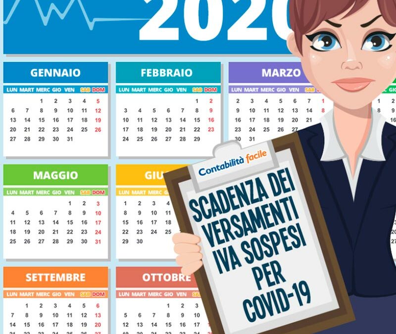 SCADENZA DEI VERSAMENTI IVA SOSPESI PER COVID-19