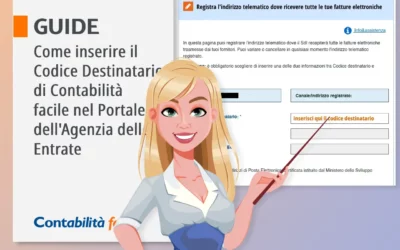 Come inserire il Codice Destinatario di Contabilità facile nel Portale dell’Agenzia delle Entrate