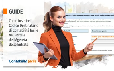 Come inserire il Codice Destinatario di Contabilità facile nel Portale dell’Agenzia delle Entrate