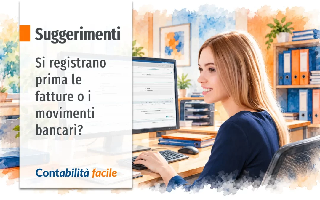 Si registrano prima le fatture o i movimenti bancari?